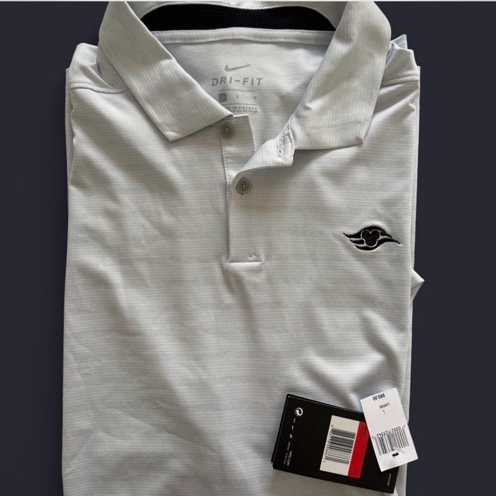 Nike Light Gray Dri-FIT Polo Shirt for Men size L Disney edition new with tags